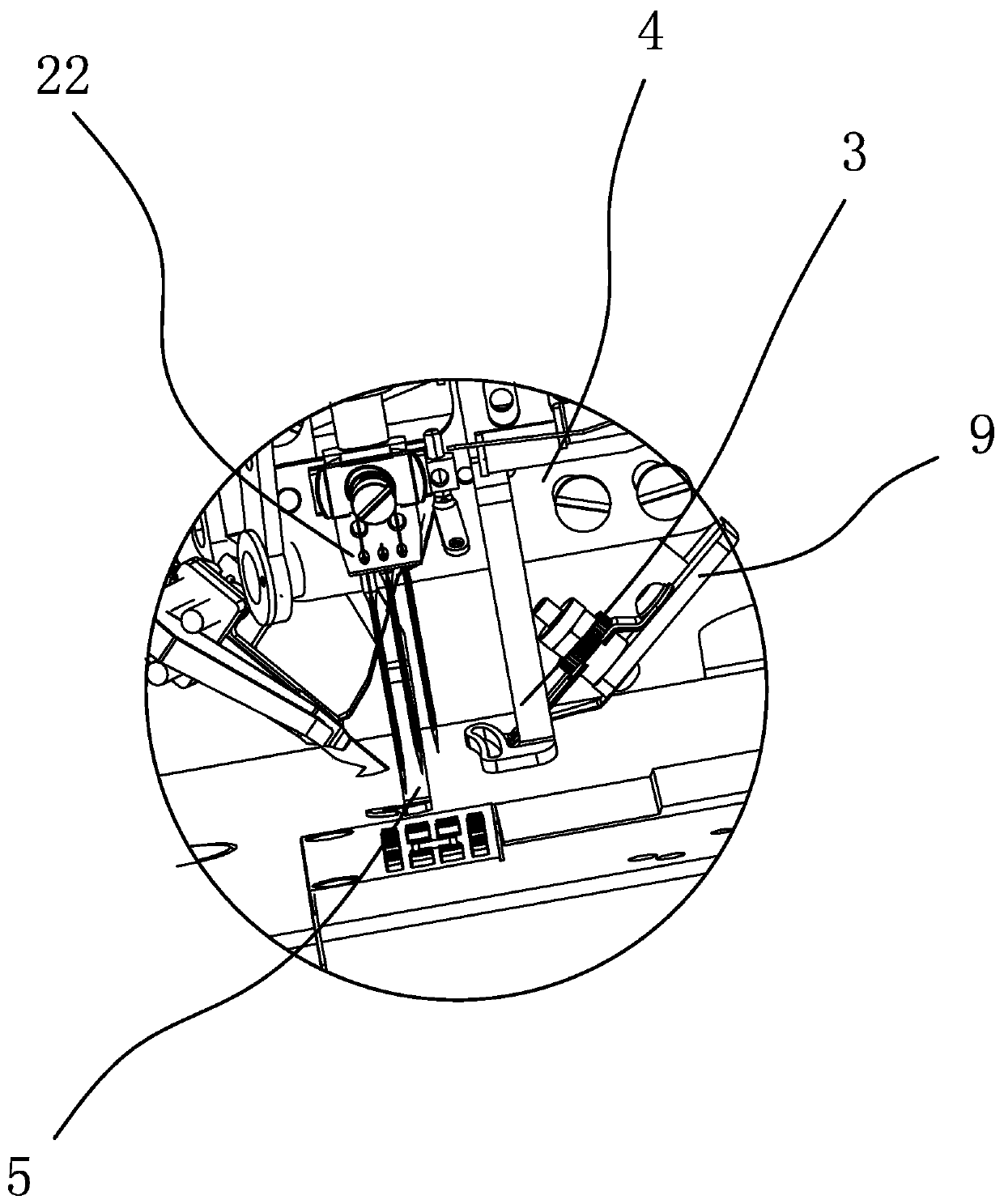 Sewing prevention device for sewing machine