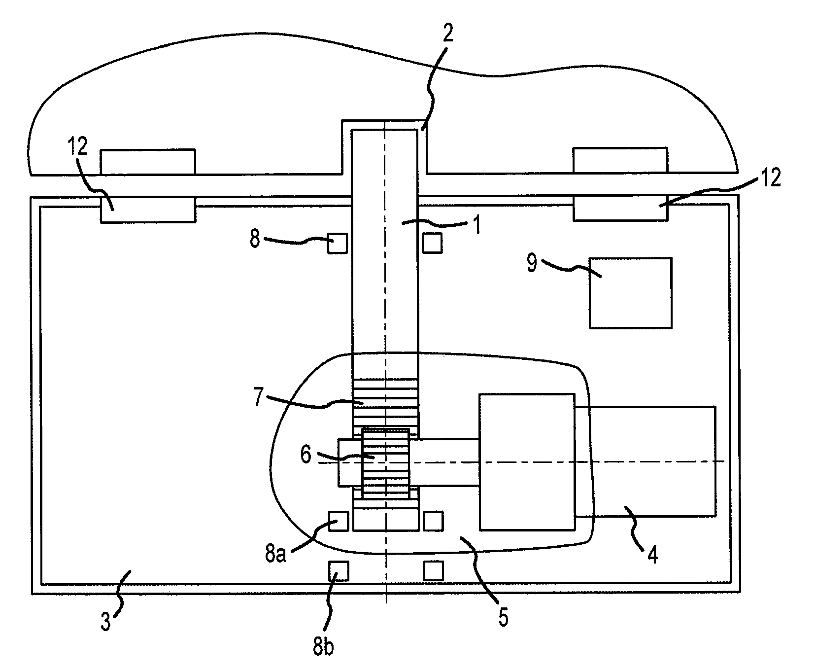 Guard lock for a component for closing an opening