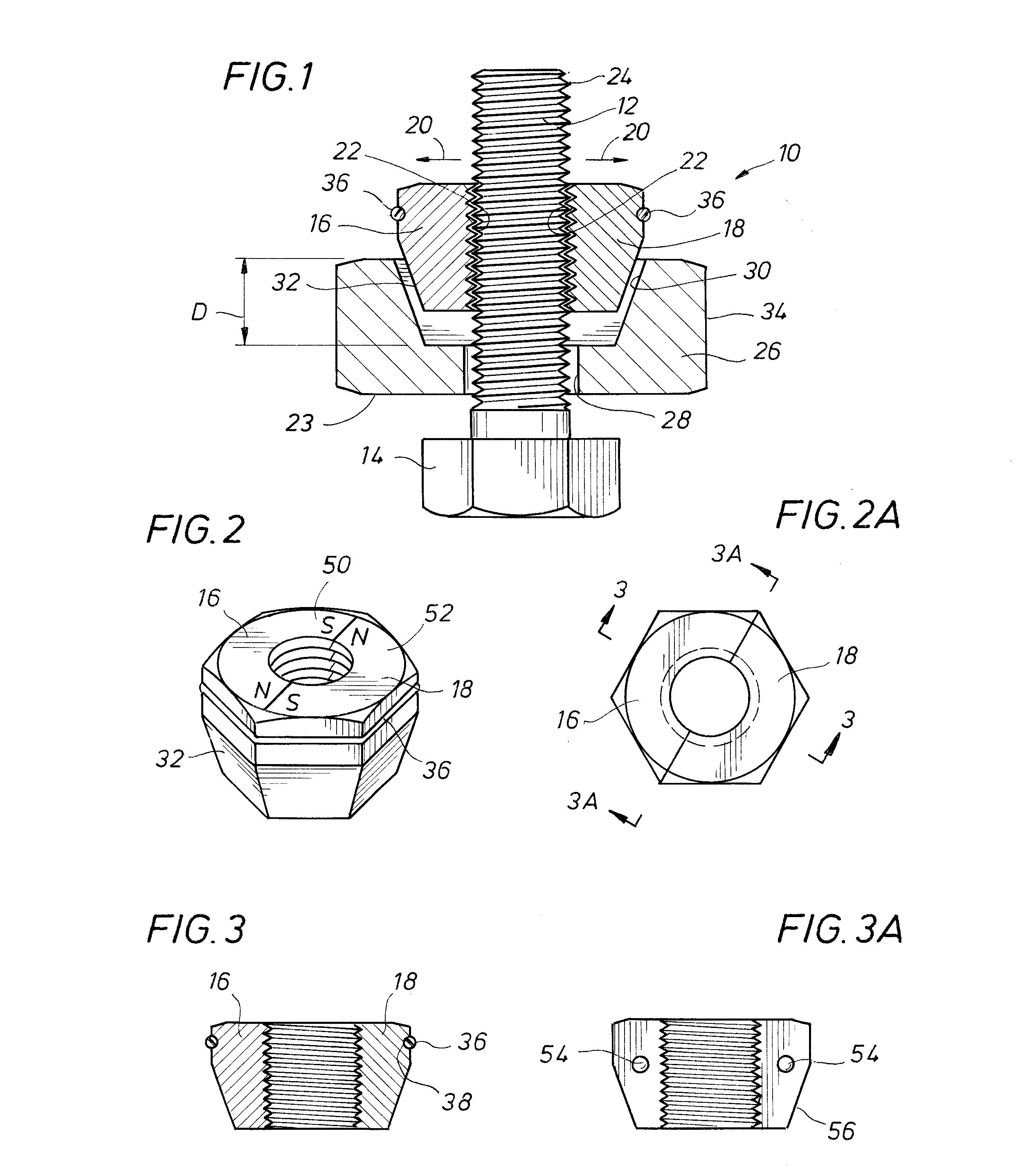 Quick attaching and detaching nut