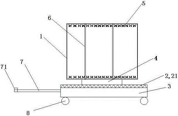 Glass turning device for refrigerator panels