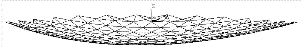 Initial form design method of deployable offset parabolic antenna cable net structure