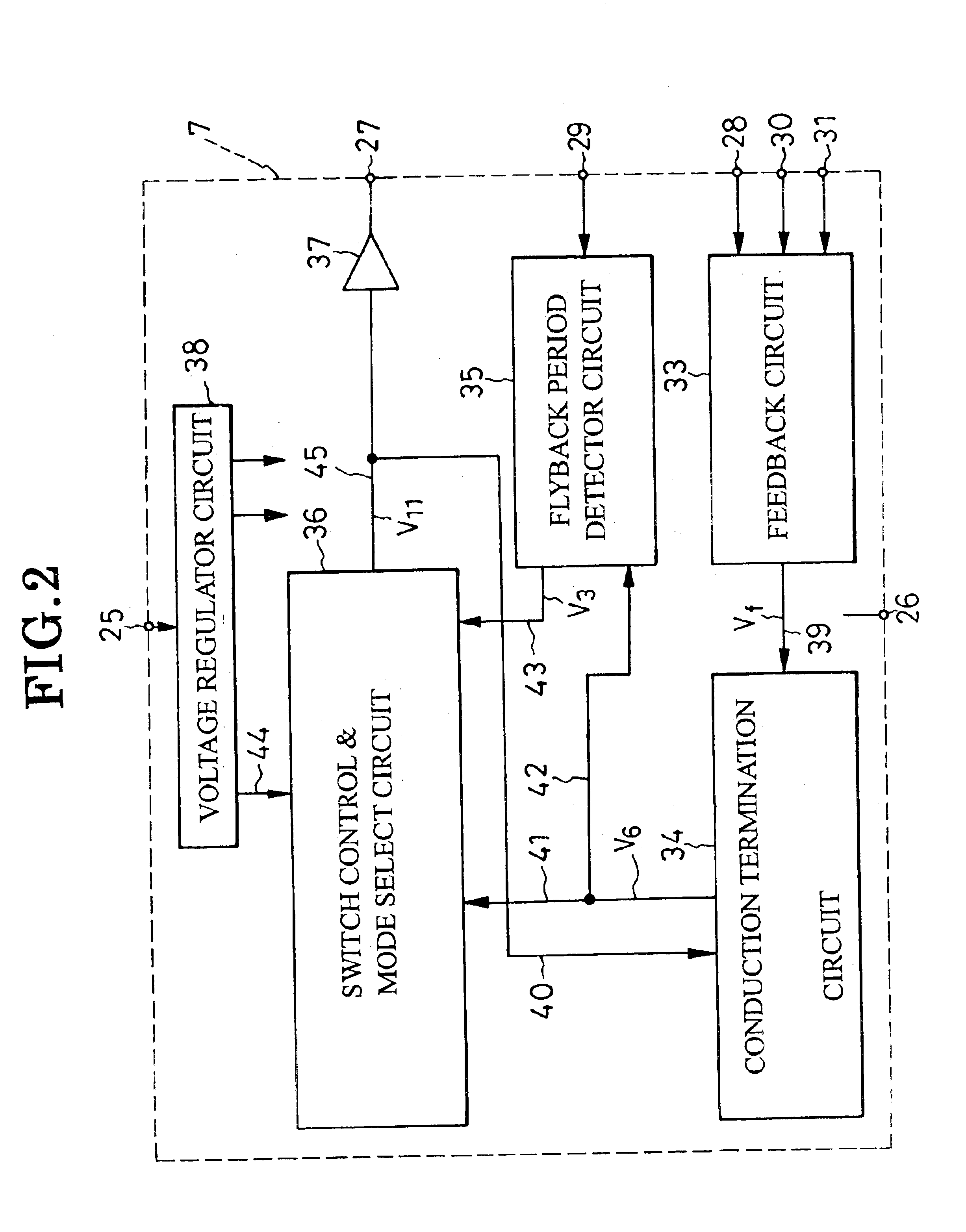 Dc-to-dc converter with flyback period detector circuit