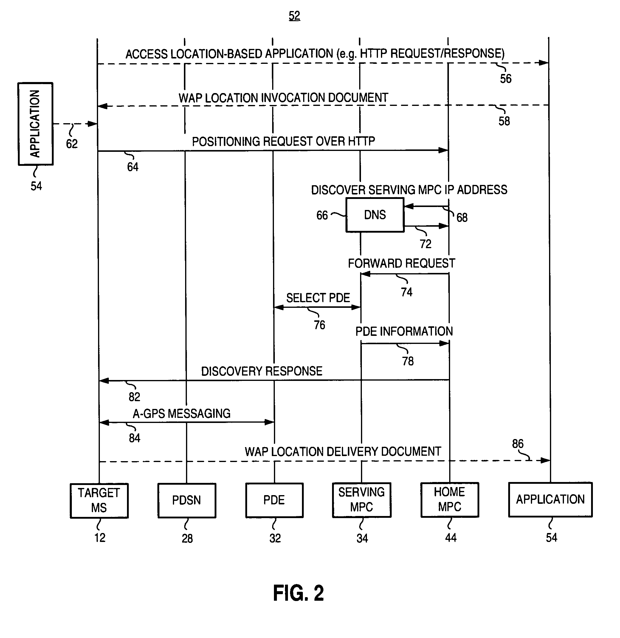 Apparatus, and associated method, for facilitating location determination of a mobile station pursuant to a location based application