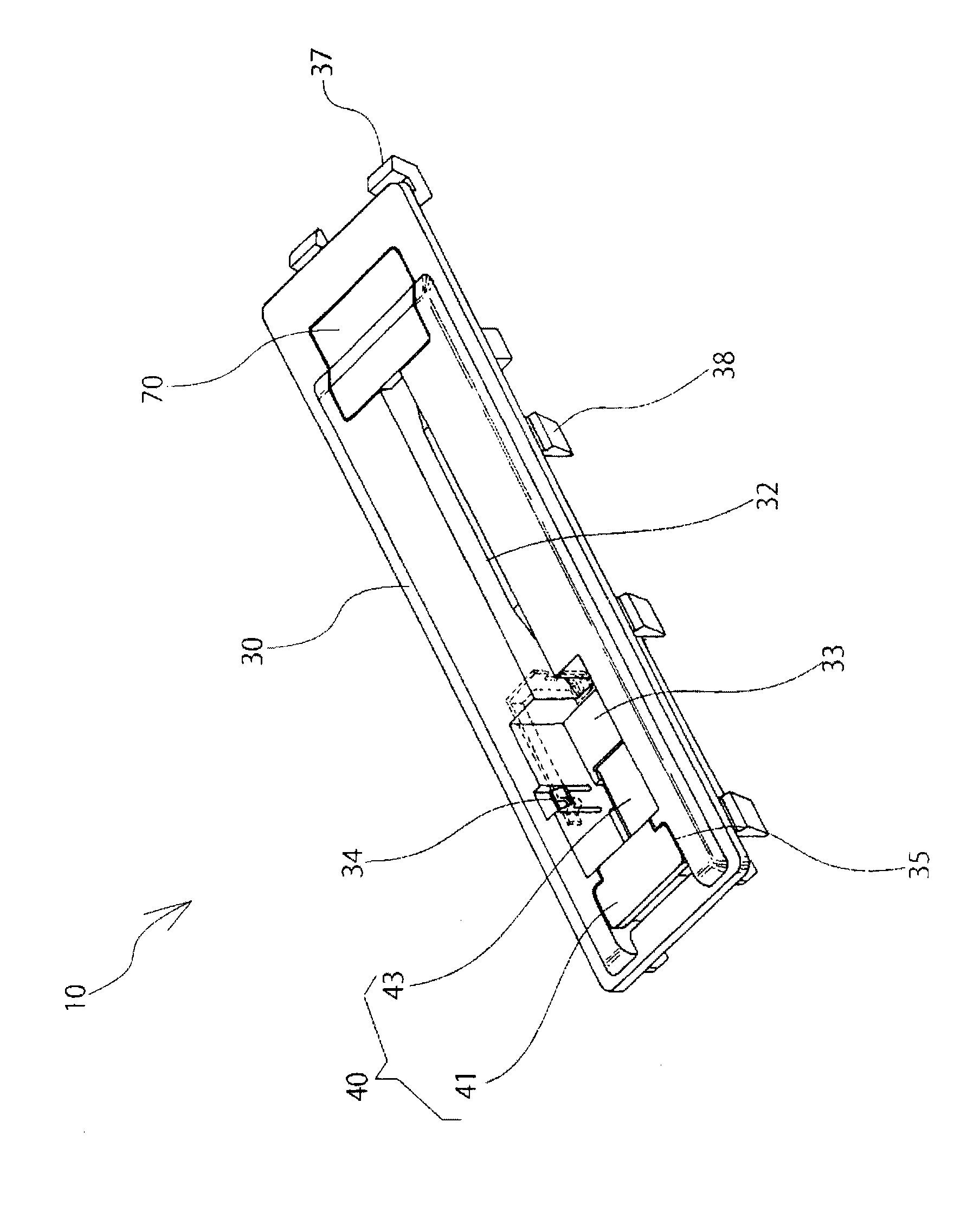 Cable holder for mounting on vehicle
