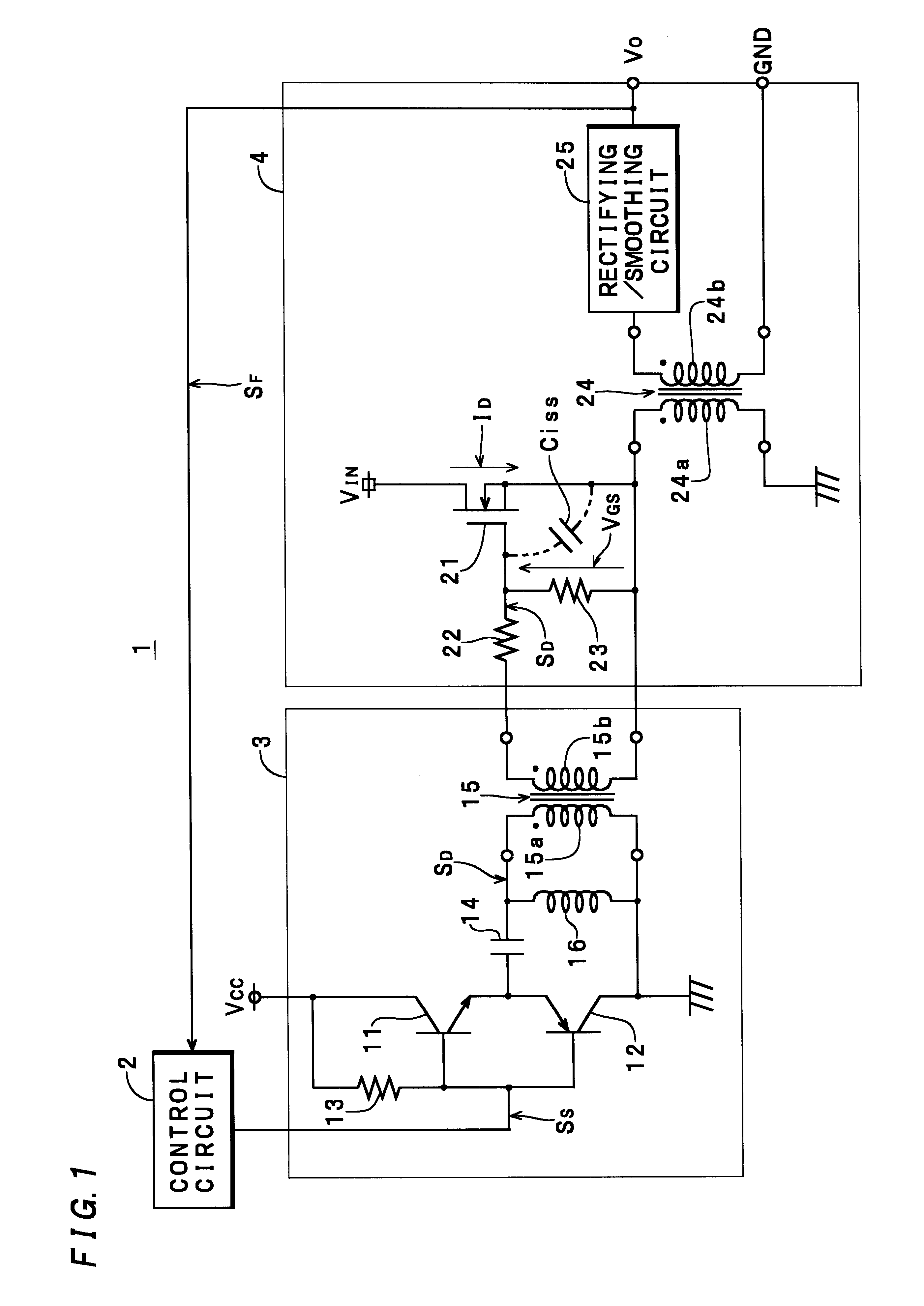 Drive circuit for switching power supply