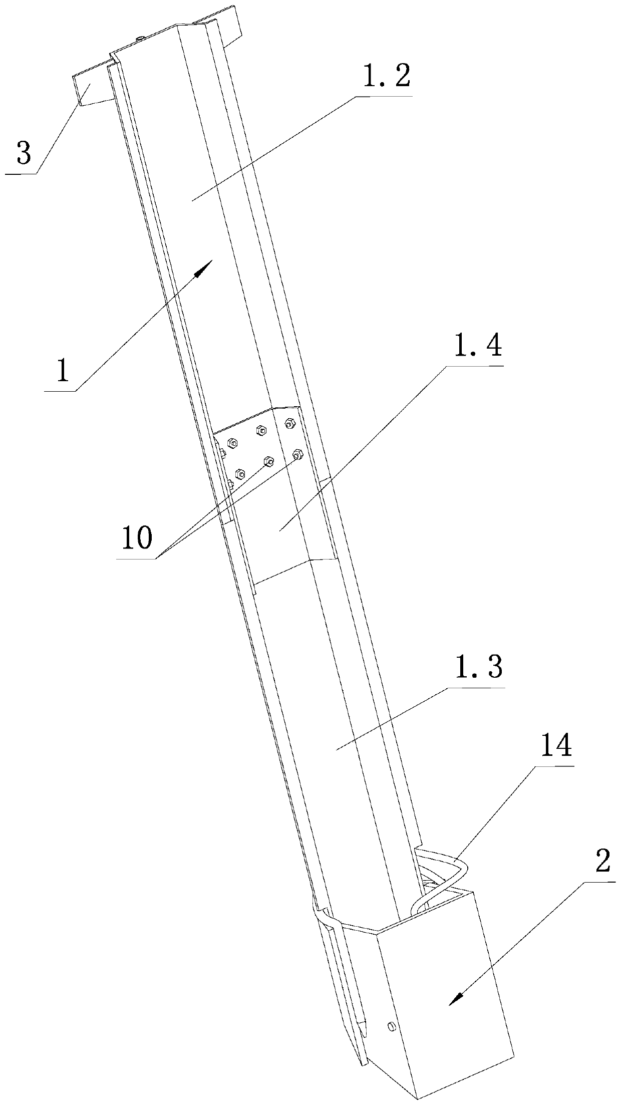 Bottom wrapping type vibration hammer profile steel pile pulling machine and pile pulling method thereof