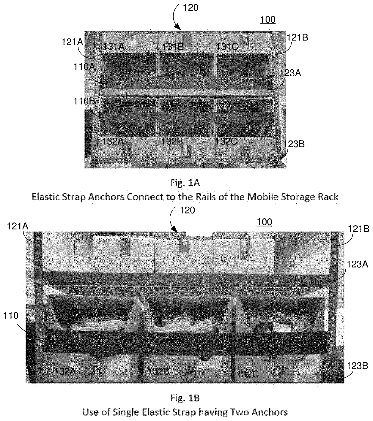 Elastic strap anchor assembly