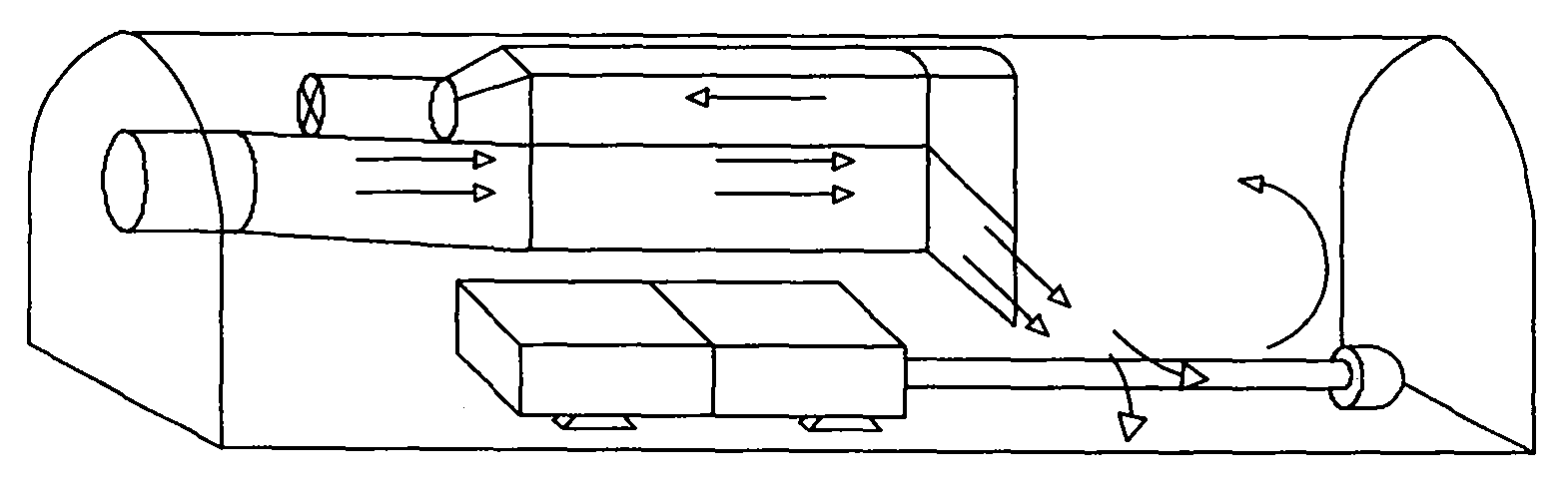 Dust isolation and collection method for fully mechanized excavation face