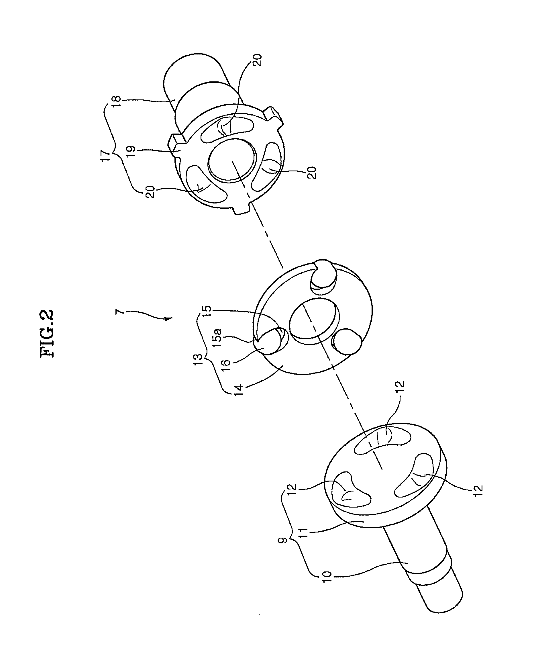 Ball-in-ramp brake caliper type parking brake for vehicle