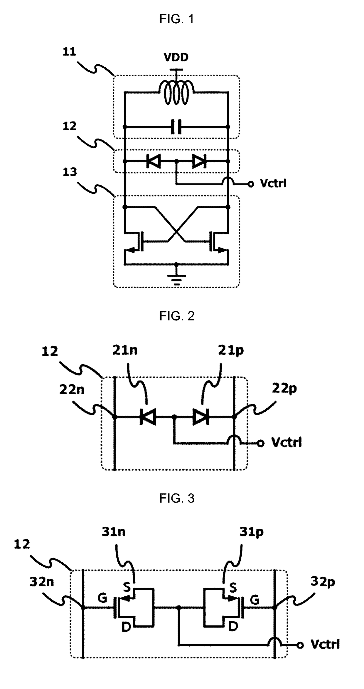 Variable capacitor used in integrated circuit of differential structure