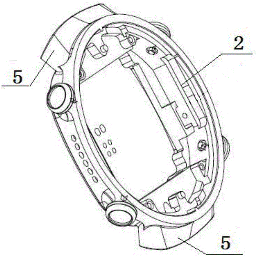 Metallic watchcase and watch