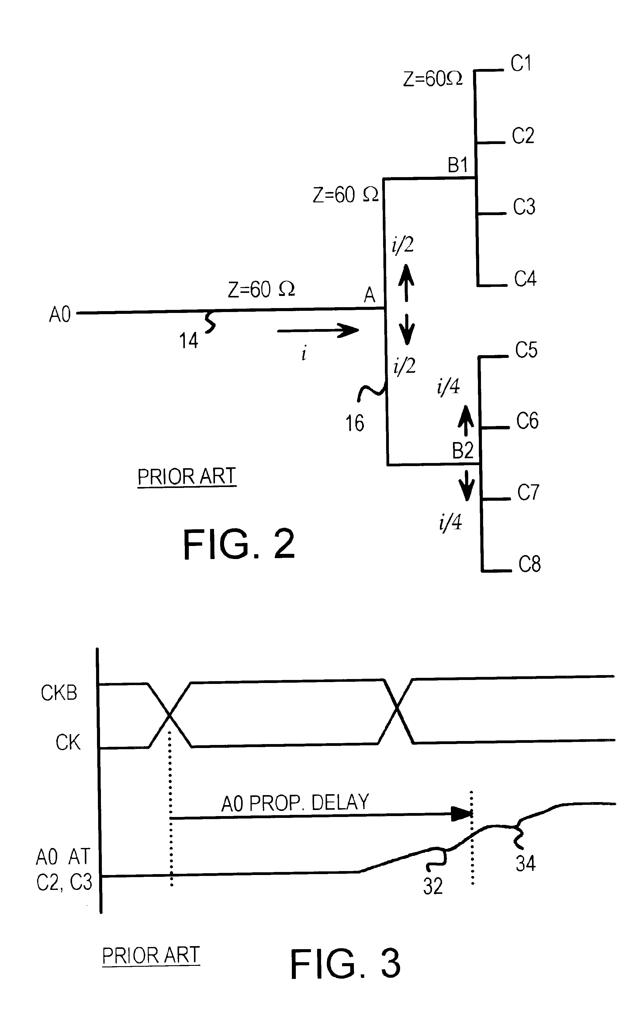 Trace-impedance matching at junctions of multi-load signal traces to eliminate termination