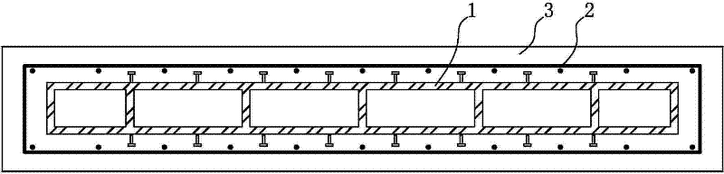 Outsourcing multi-cavity steel plate concrete composite shear wall and its construction method