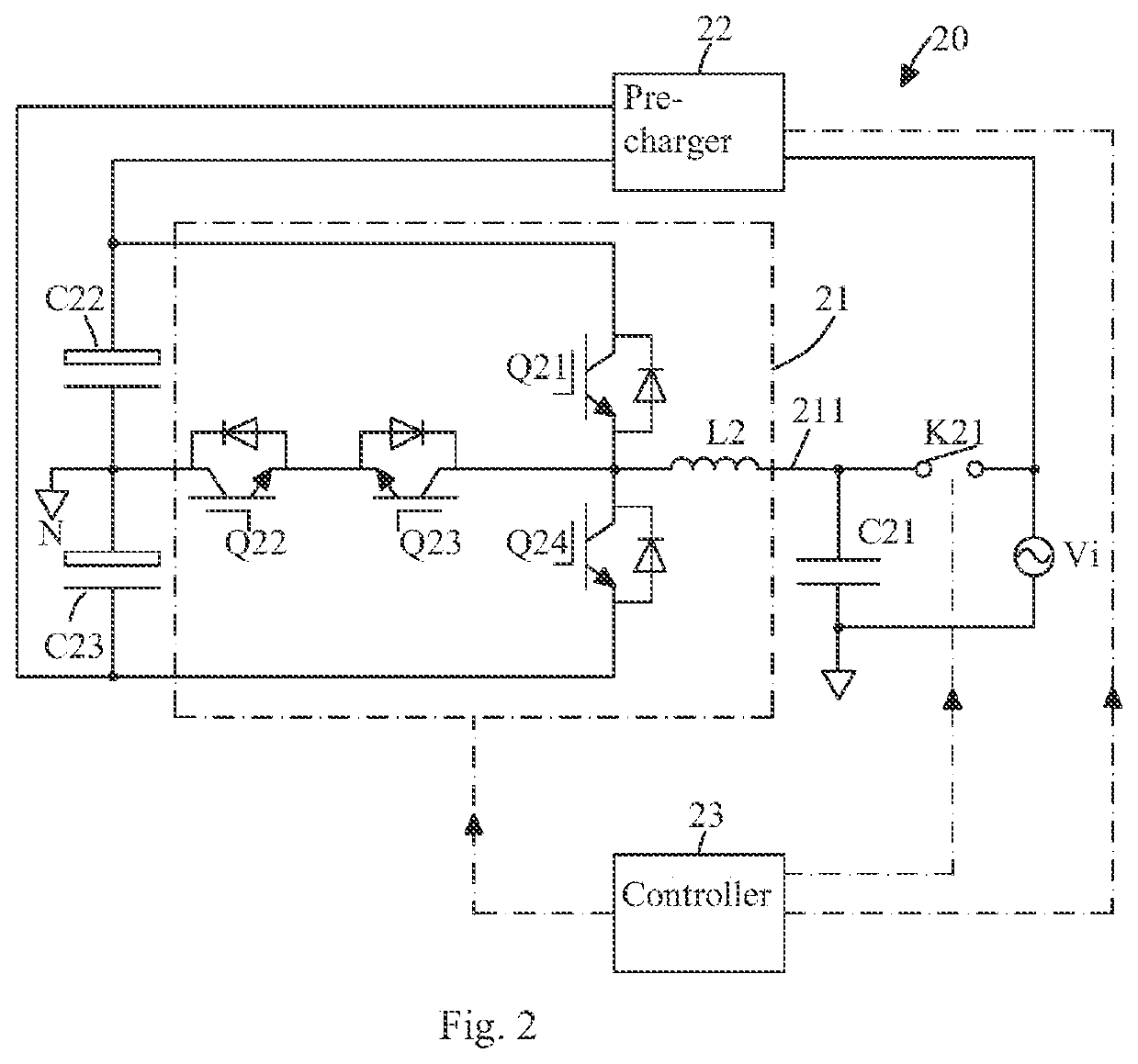 A bidirectional dc-ac conversion circuit and a starting method thereof