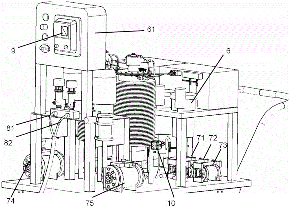 Two-component, high-pressure, adjustable-ratio fire-resistant paint spraying equipment and method