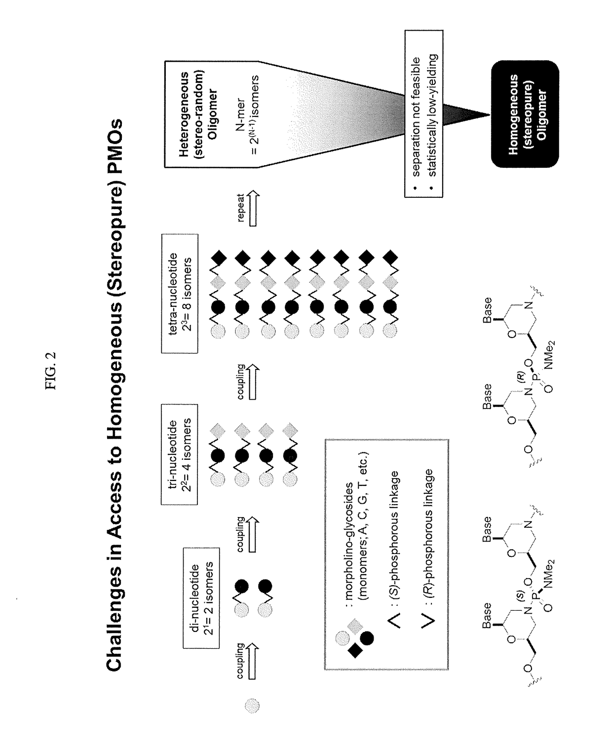 Chiral reagents for preparation of homogeneous oligomers