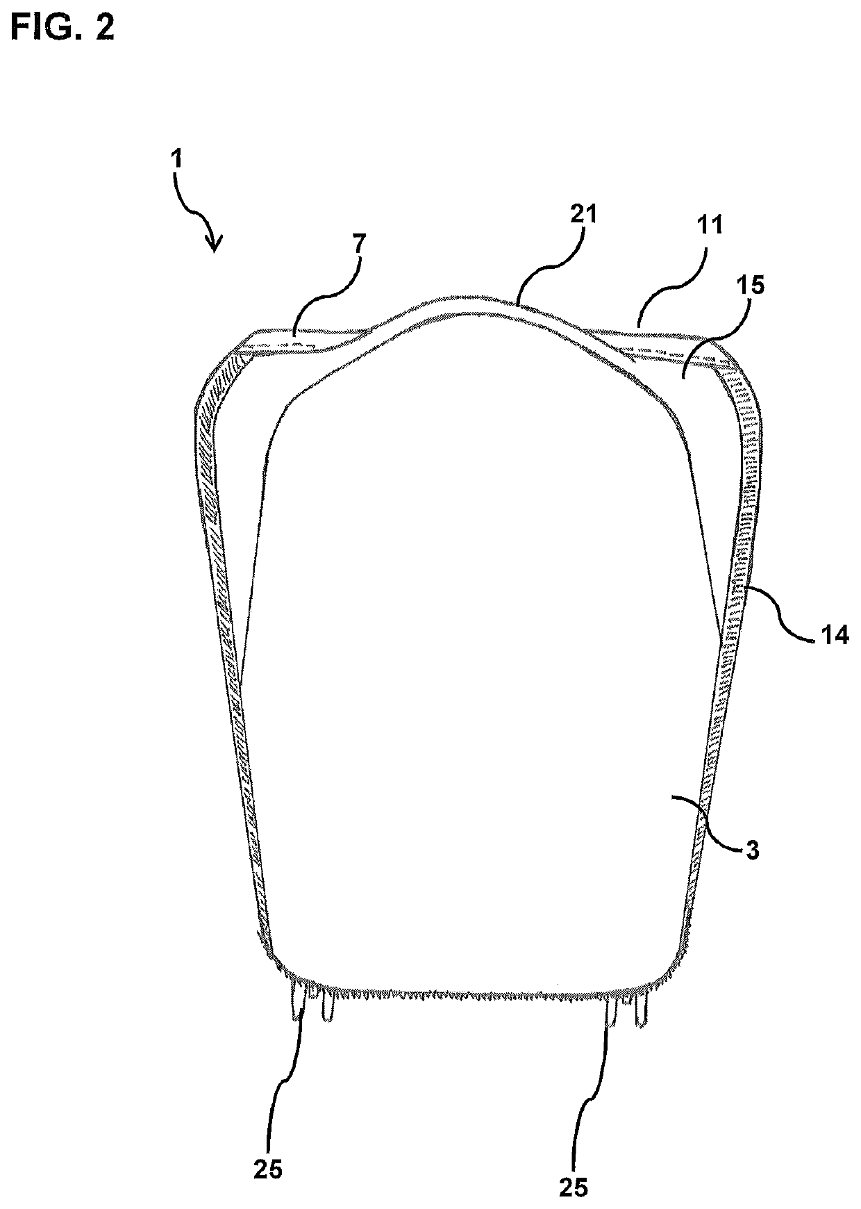 Suitcase comprising a lid that overlaps a side wall