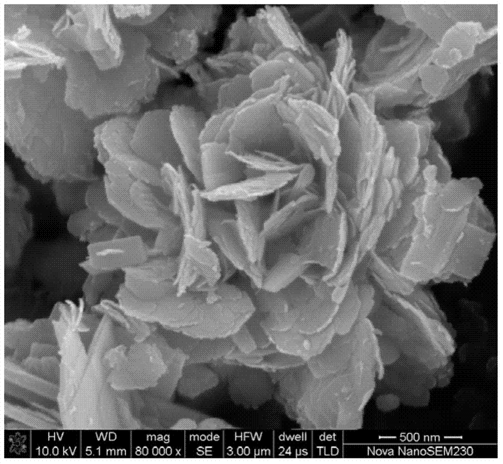 A conductive polymer/snse for sodium-ion batteries  <sub>x</sub> Nanoflower negative electrode composite material and preparation method thereof