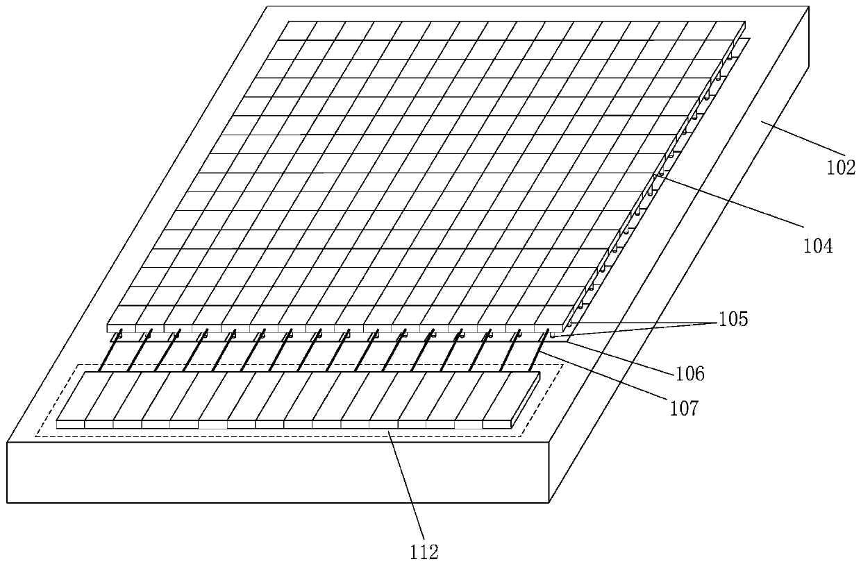 Detection device, pixel unit and array for collecting and processing laser signals