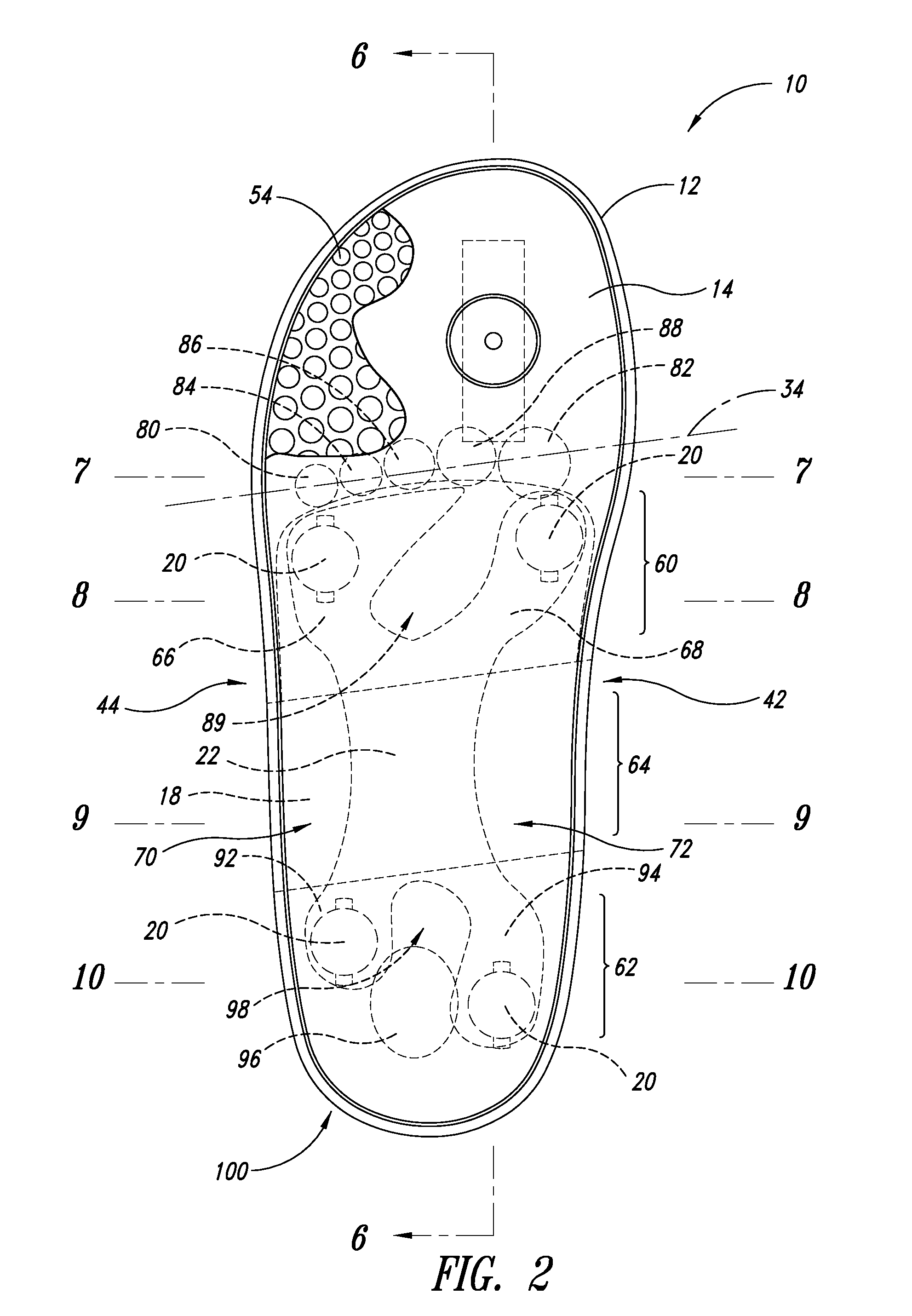 Footwear with orthotic midsole