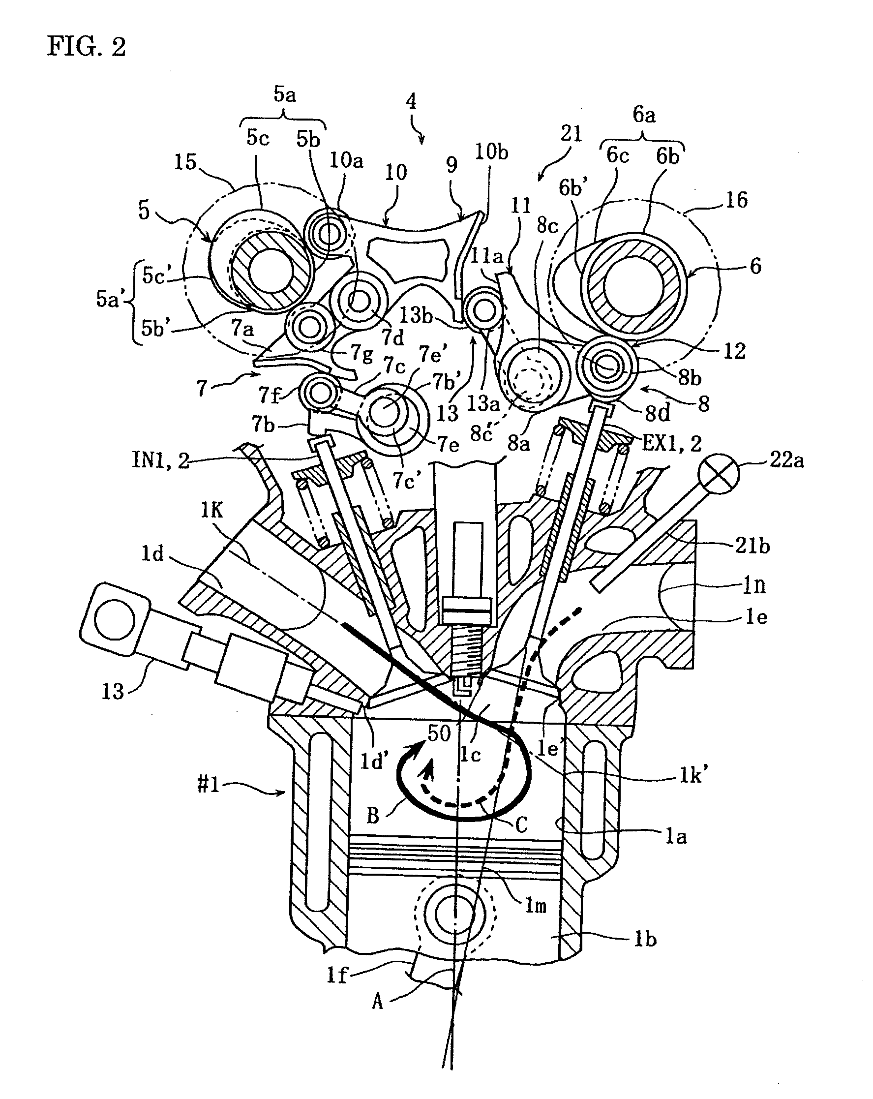 Four-cycle engine