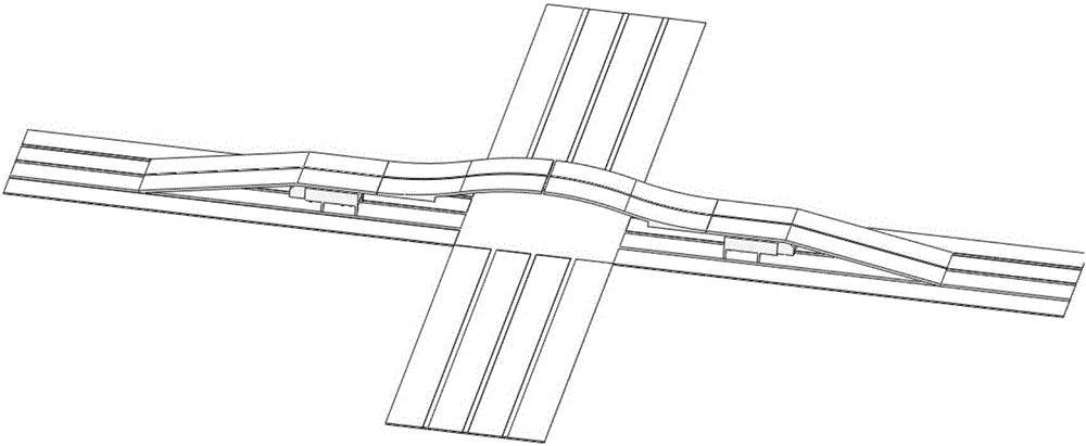 Method for easily and quickly constructing driving overpass