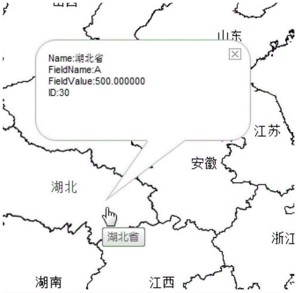 Method, system and equipment for displaying thematic map hotspot