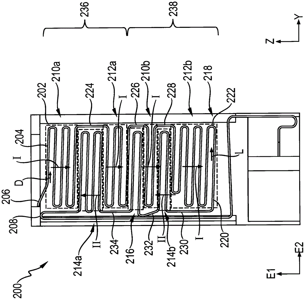 Refrigerating device with an evaporator