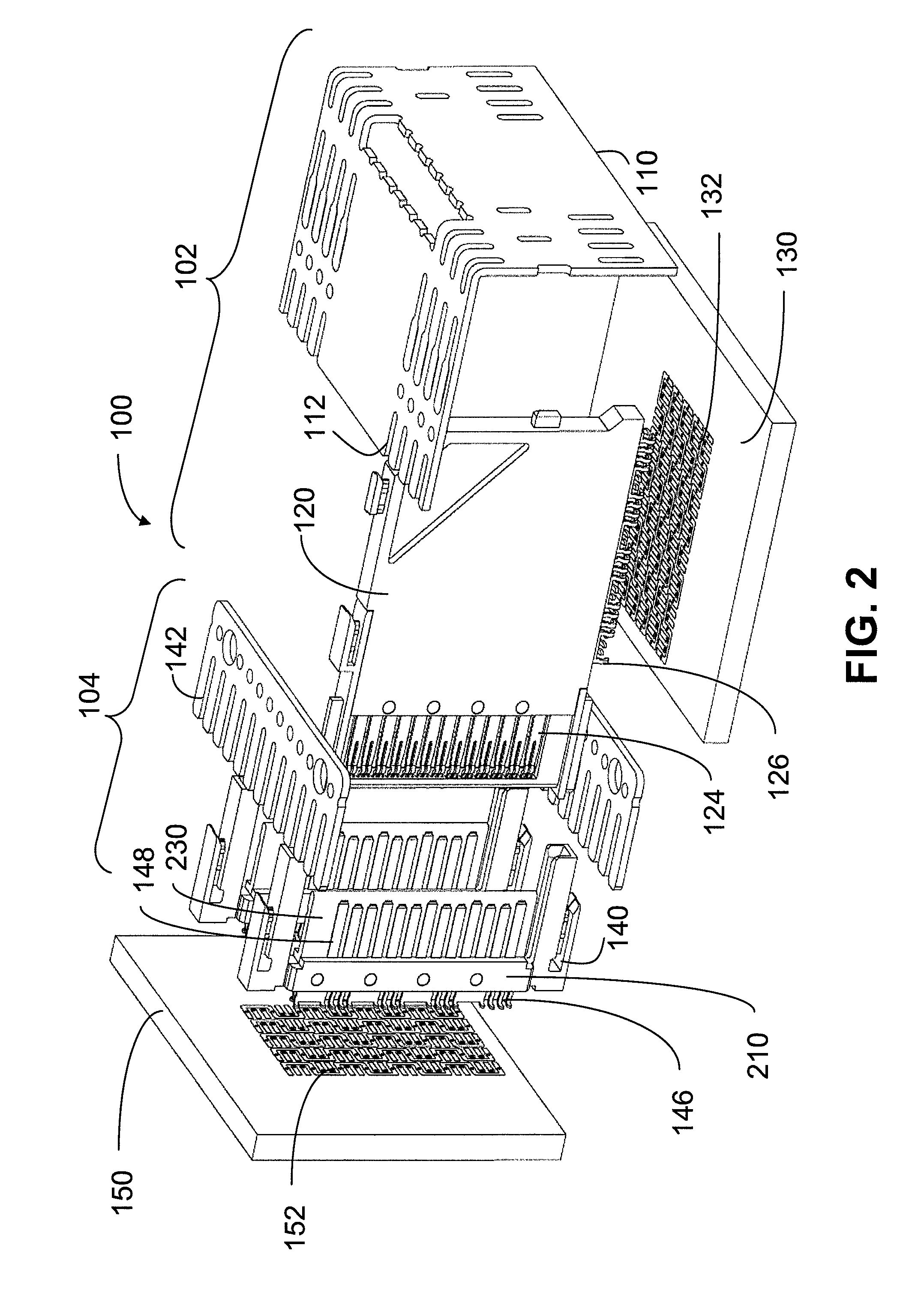 Surface mount footprint in-line capacitance