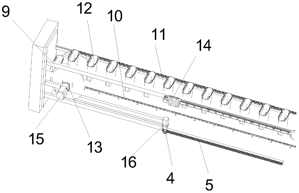 Servo chain conveyor belt based on intelligent cold storage application of blood station