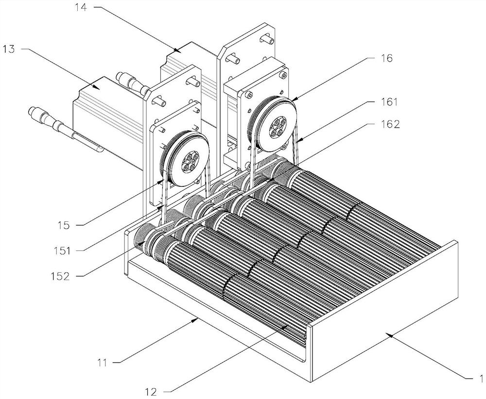 Modular bagged product arranging and conveying device