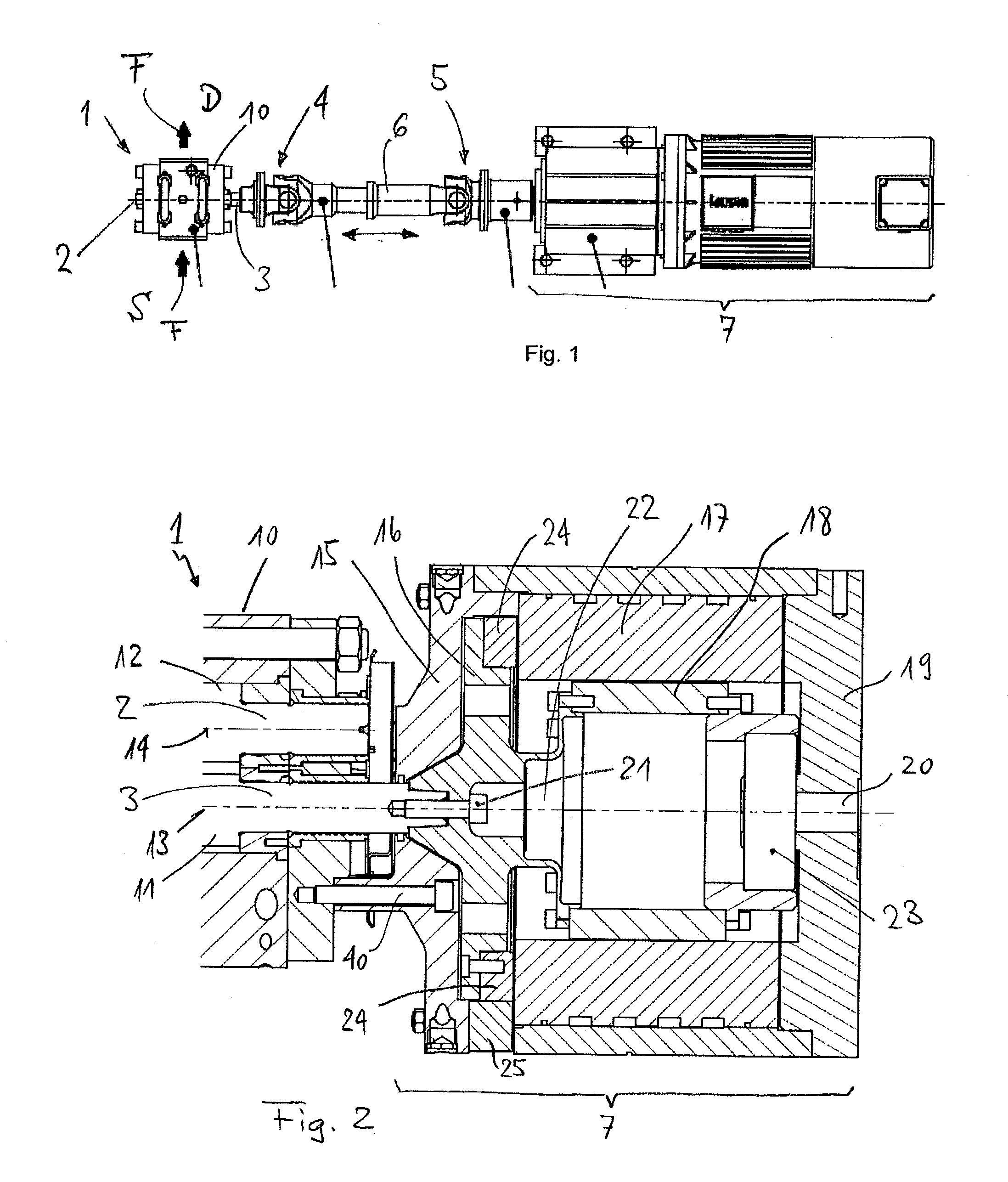Method of controlling a gear pump as well as an application of the method