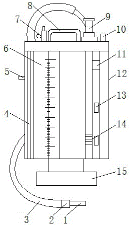 Thoracic water-sealed drainage apparatus