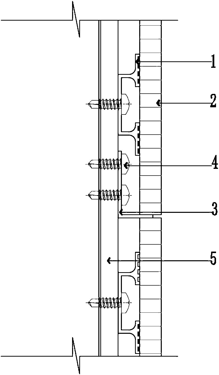 Prefabricated indoor hidden frame type wall brick system and construction method thereof