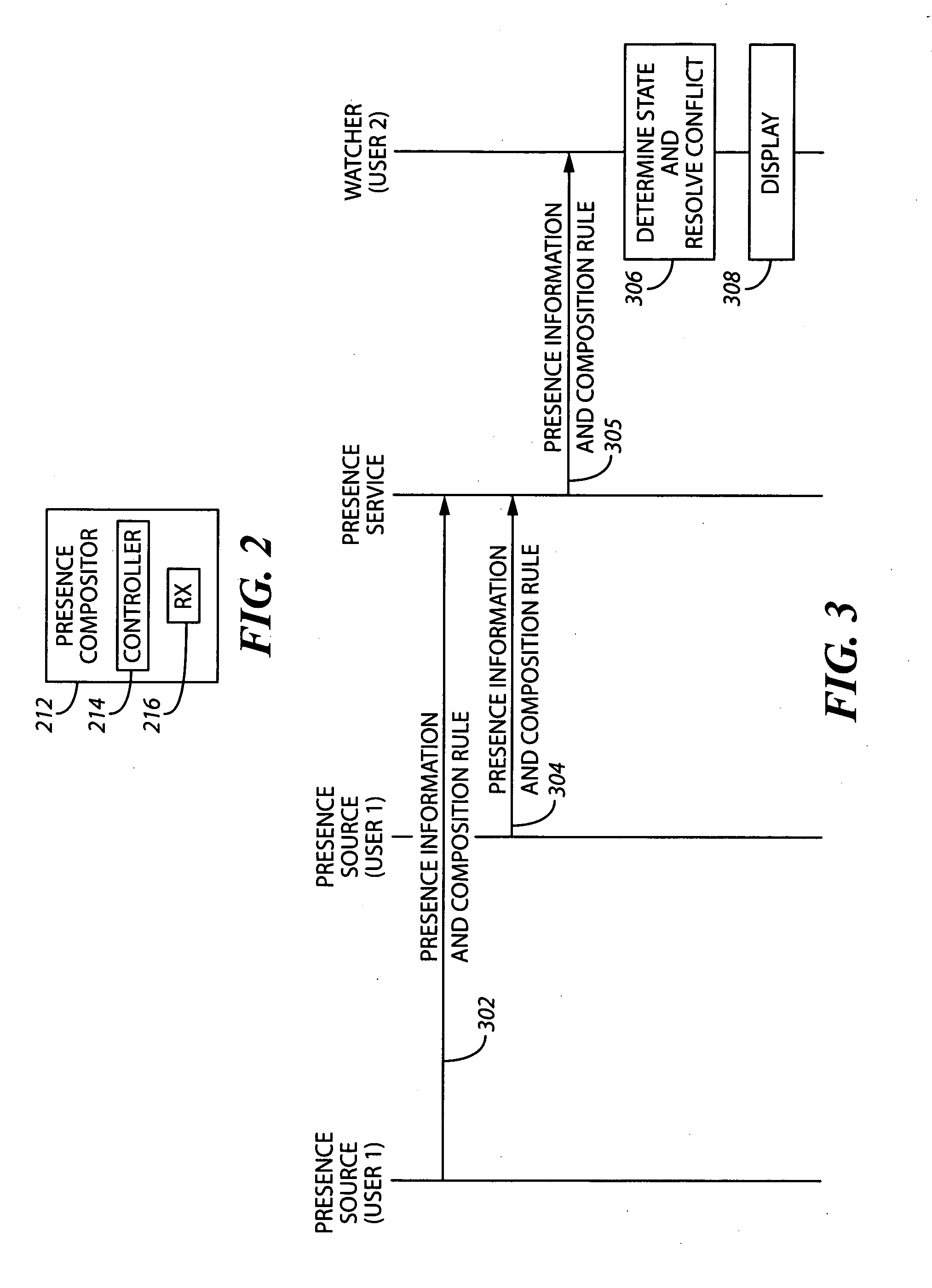 System and method for determining a presence state of a user