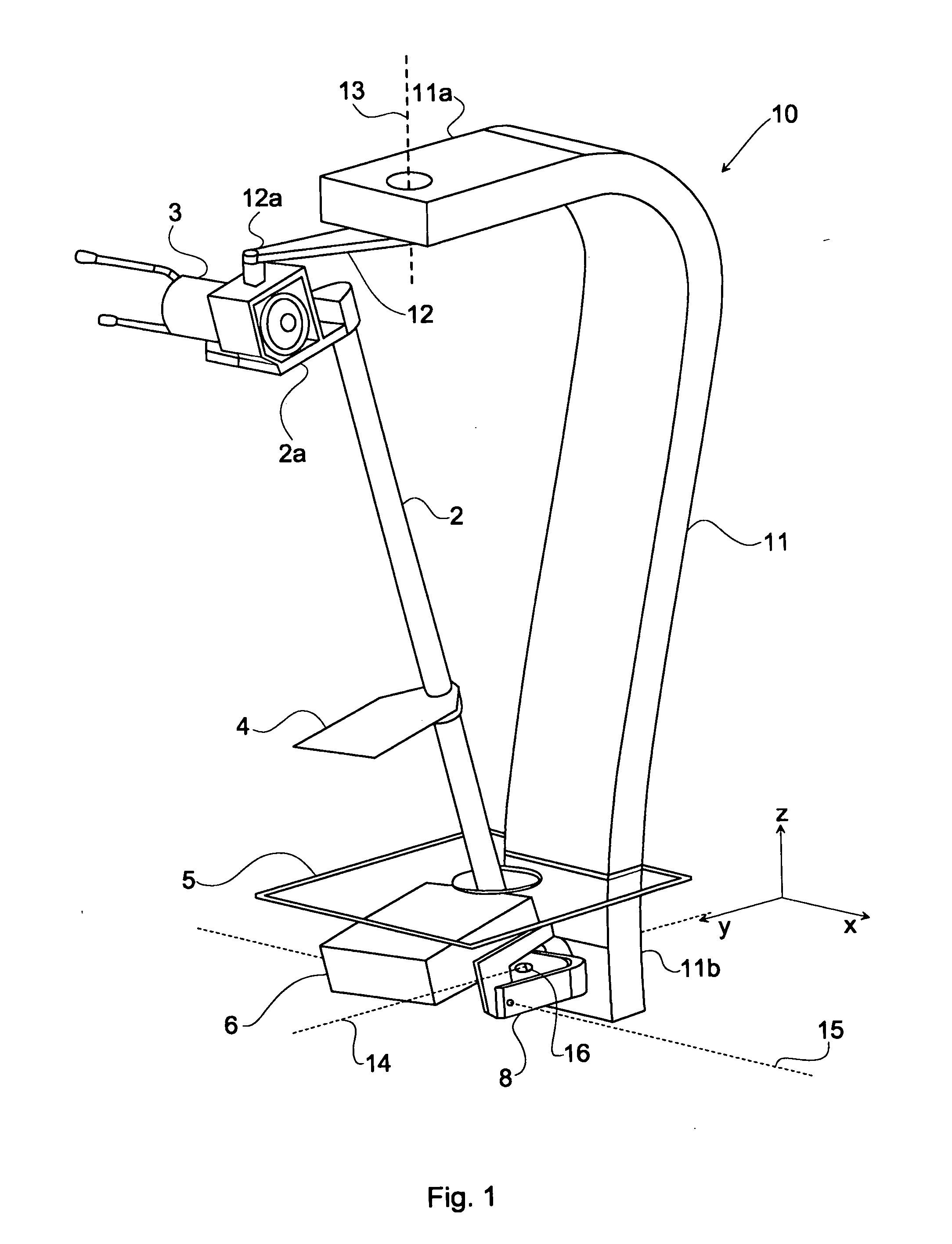 Apparatus and method for recording radiation image data of an object