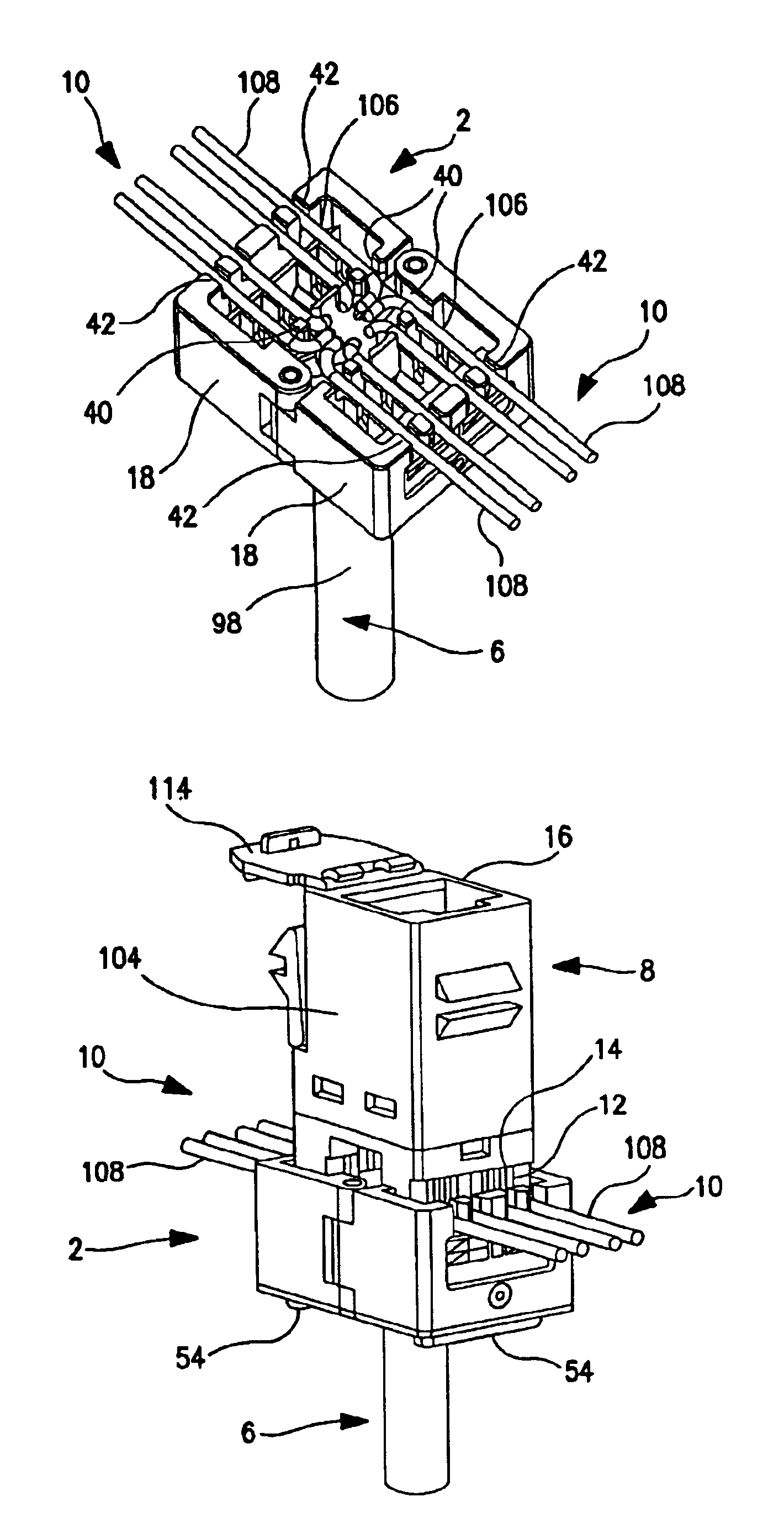 Cable terminating apparatus and method