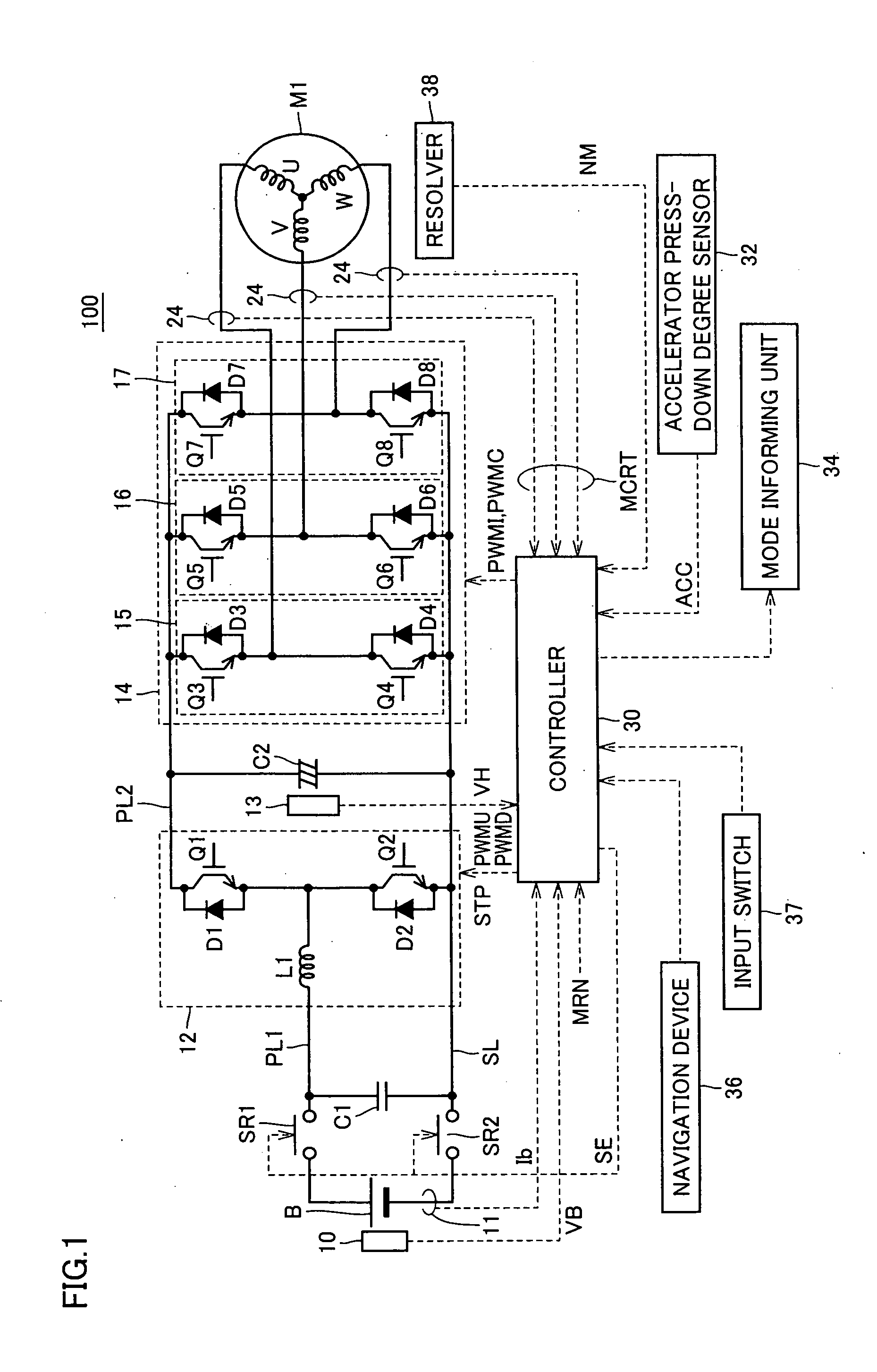 Motor Drive Device and Motor Drive Device Control Method