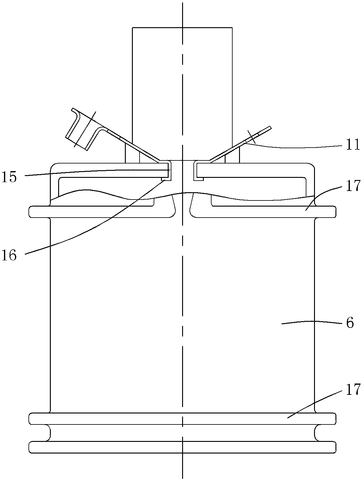 A support structure and a moving coil gas proportional valve with the support structure