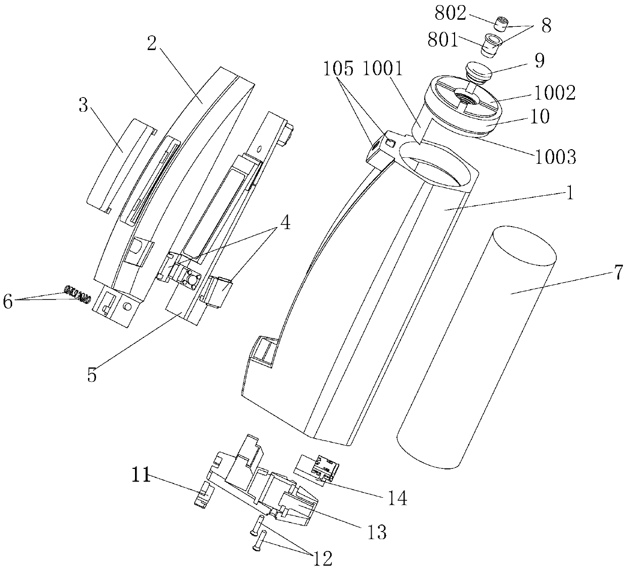 Electronic cigarette battery device and electronic cigarette thereof