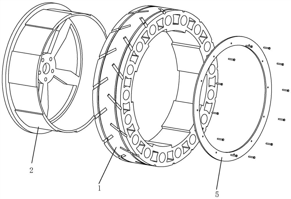 A kind of airless tire and its production process