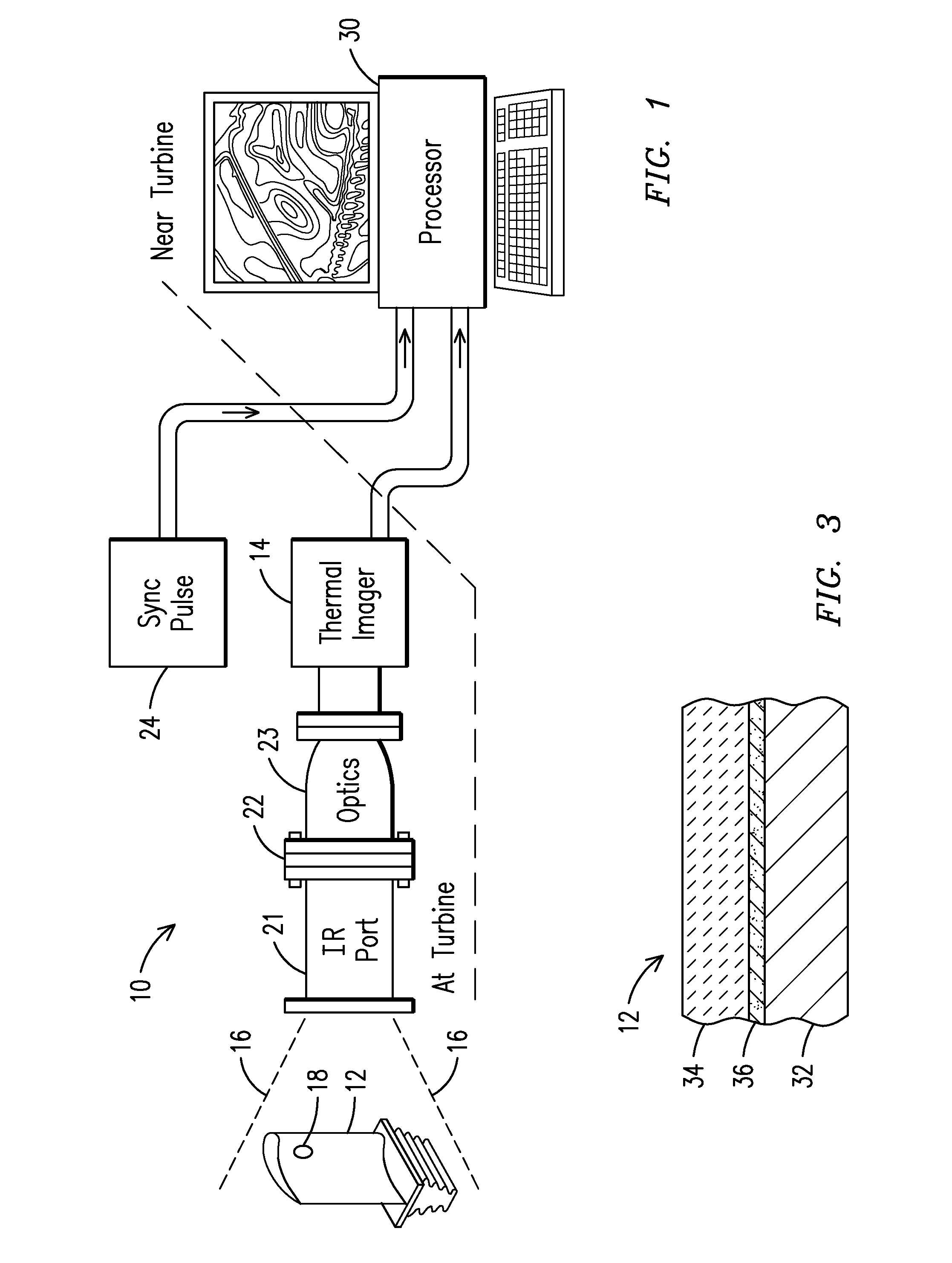 Apparatus and Method for Temperature Mapping a Rotating Turbine Component in a High Temperature Combustion Environment