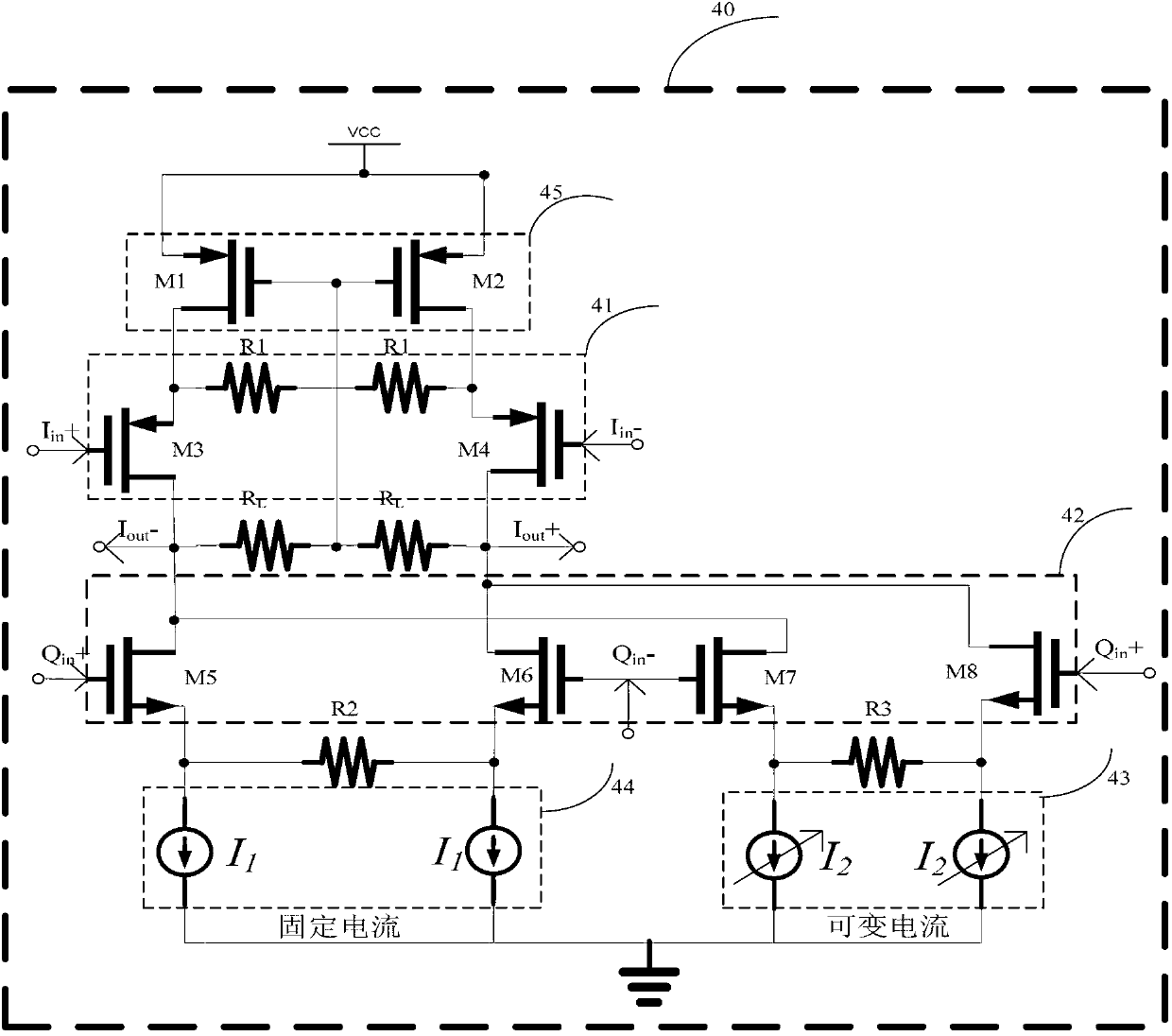 Orthogonal I/O (Input/Output) signal phase unbalance correcting circuit