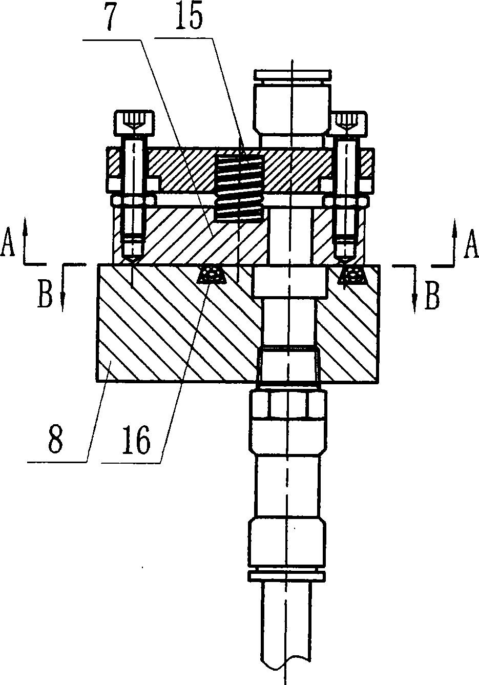 Cooling method and device of bellow forming module