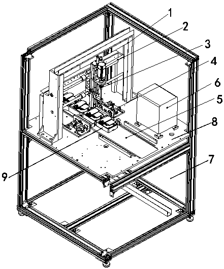 Intelligent screw locking equipment and method for belt line for automatic verification of electric energy meters