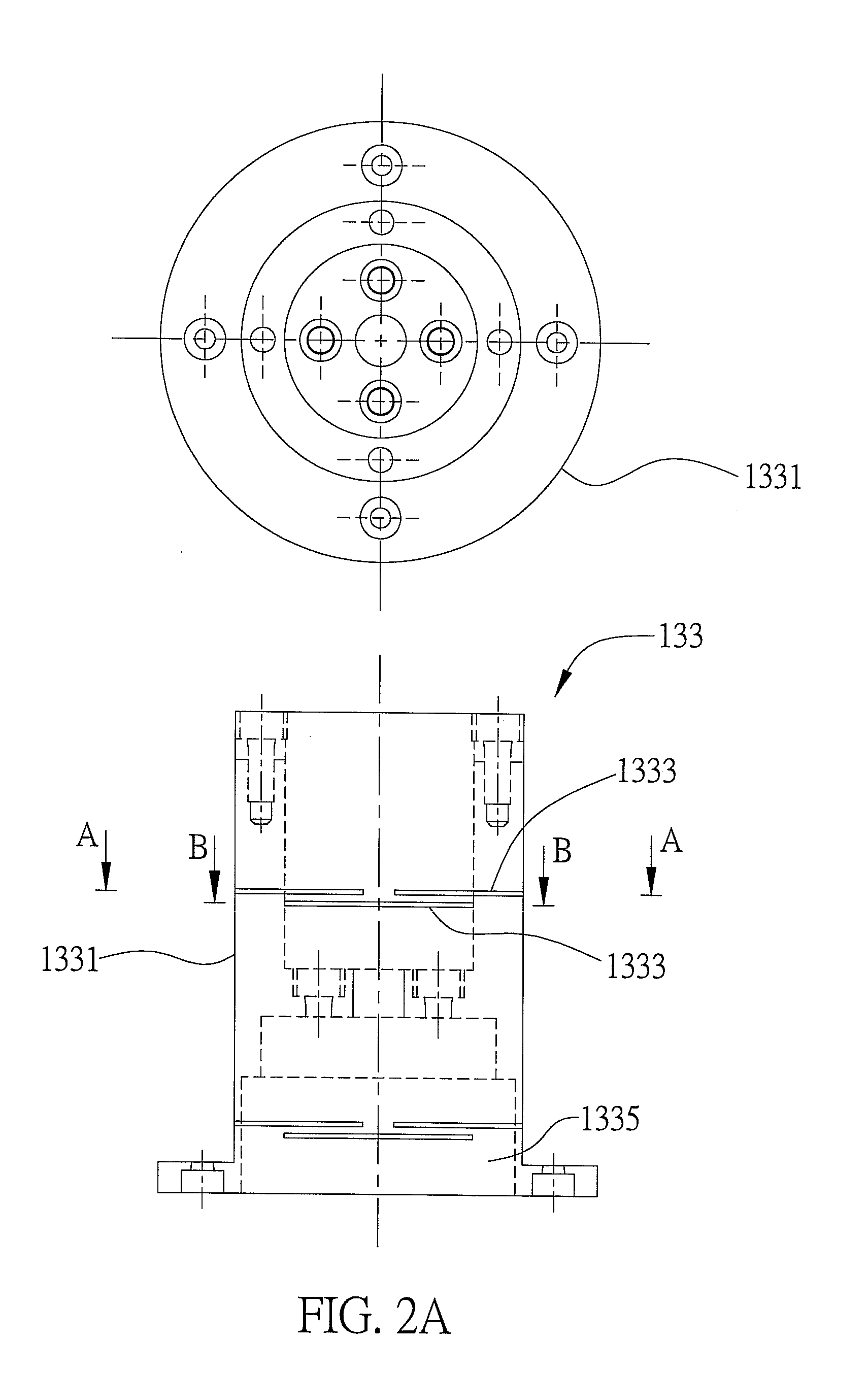 Spindle and flexible hinge used in ultrasonic machine