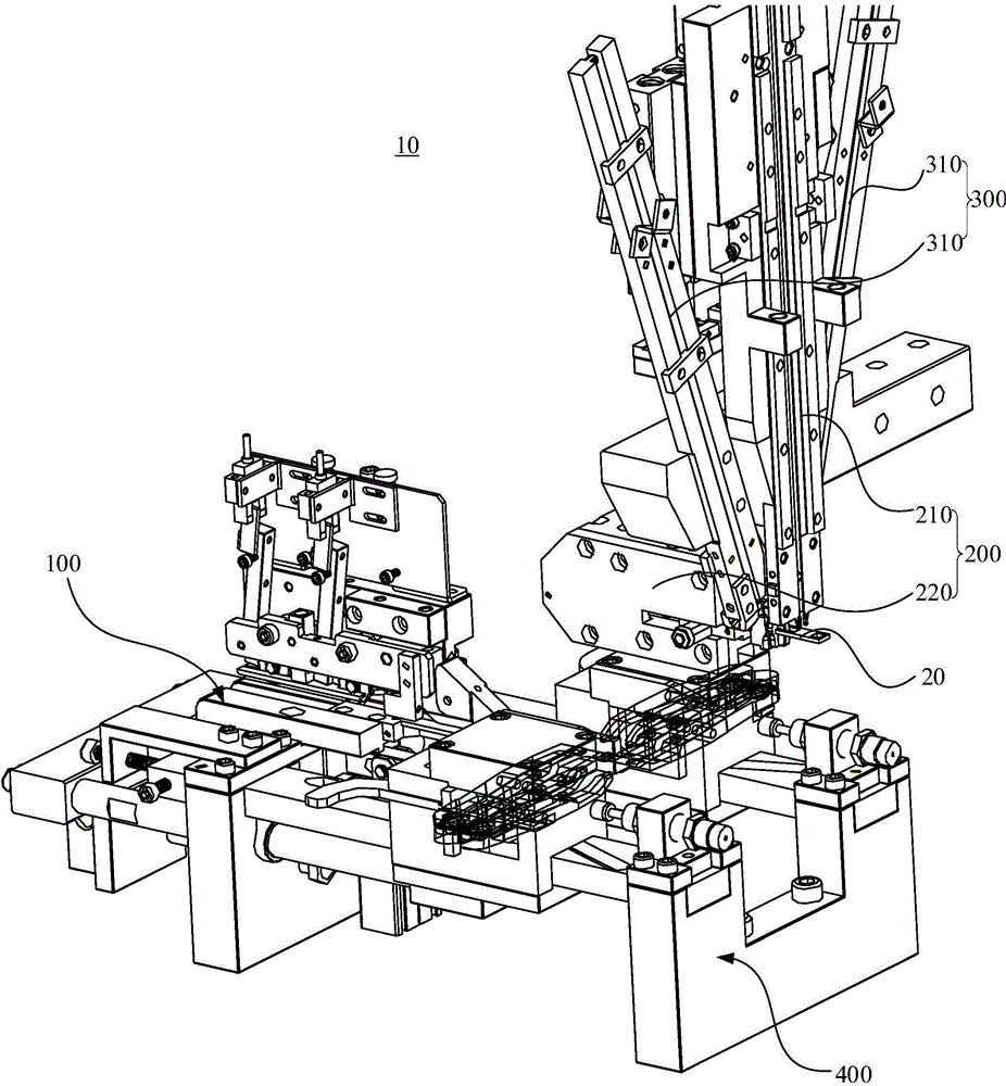 Metal packaging machine and automatic pull head threading mechanism ...