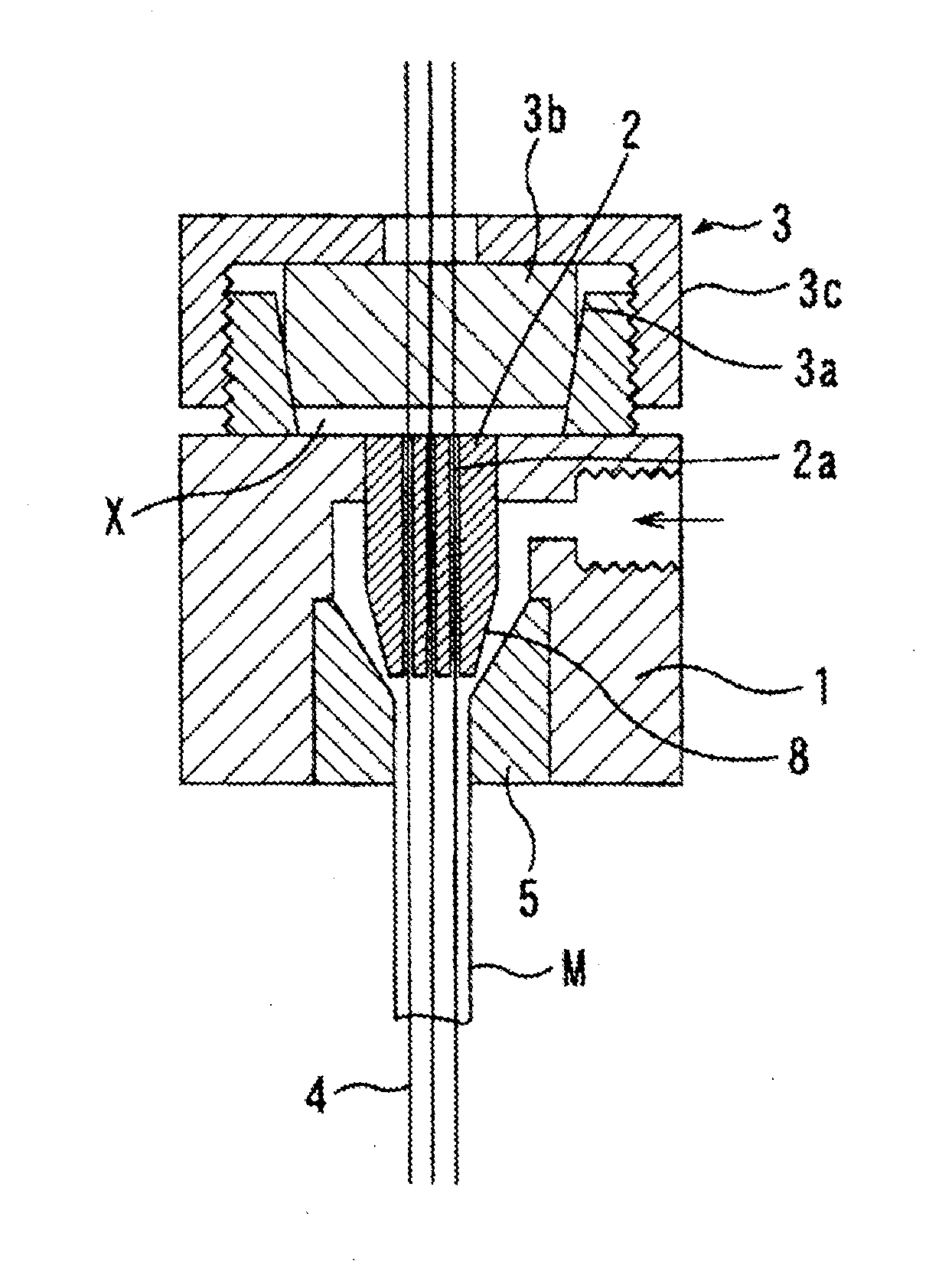 Nozzle member and process for producing the same