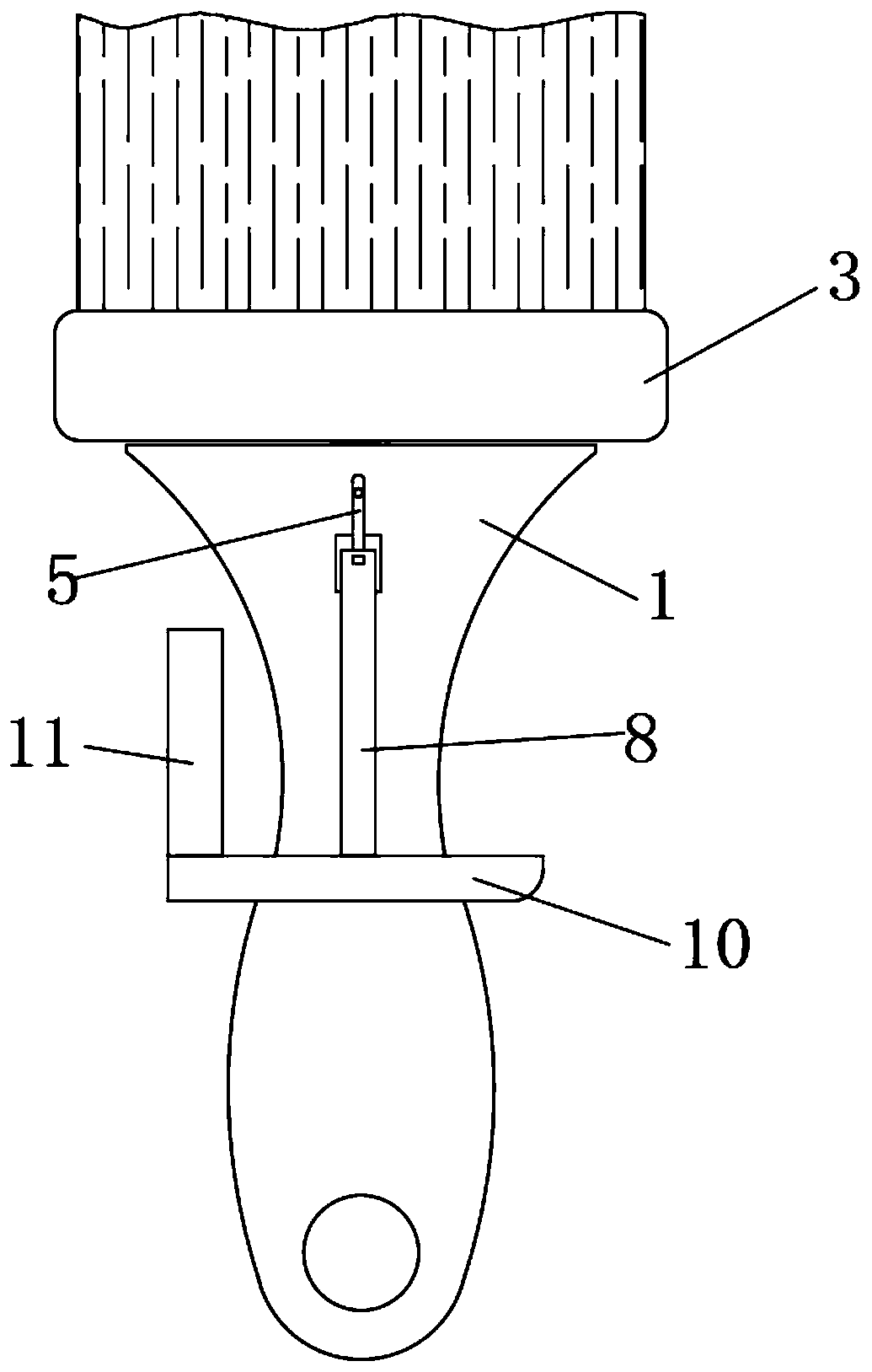 Paint brush with scraping structure