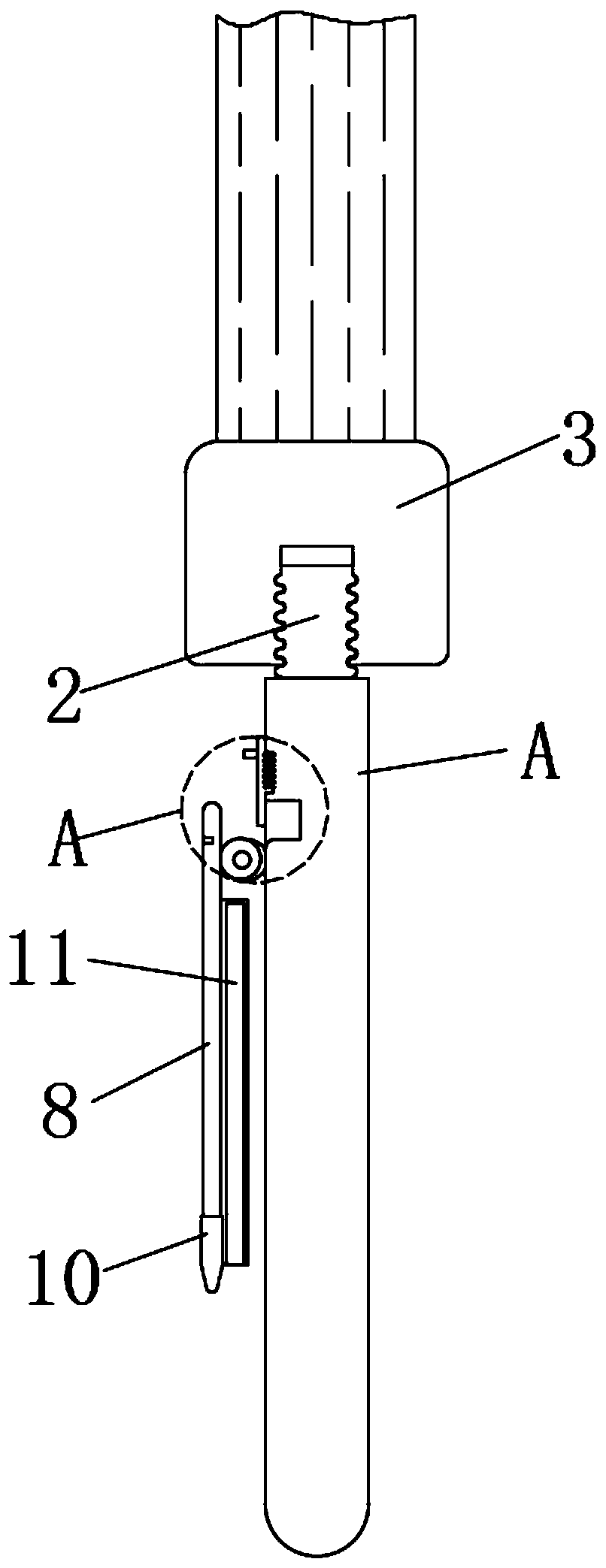 Paint brush with scraping structure